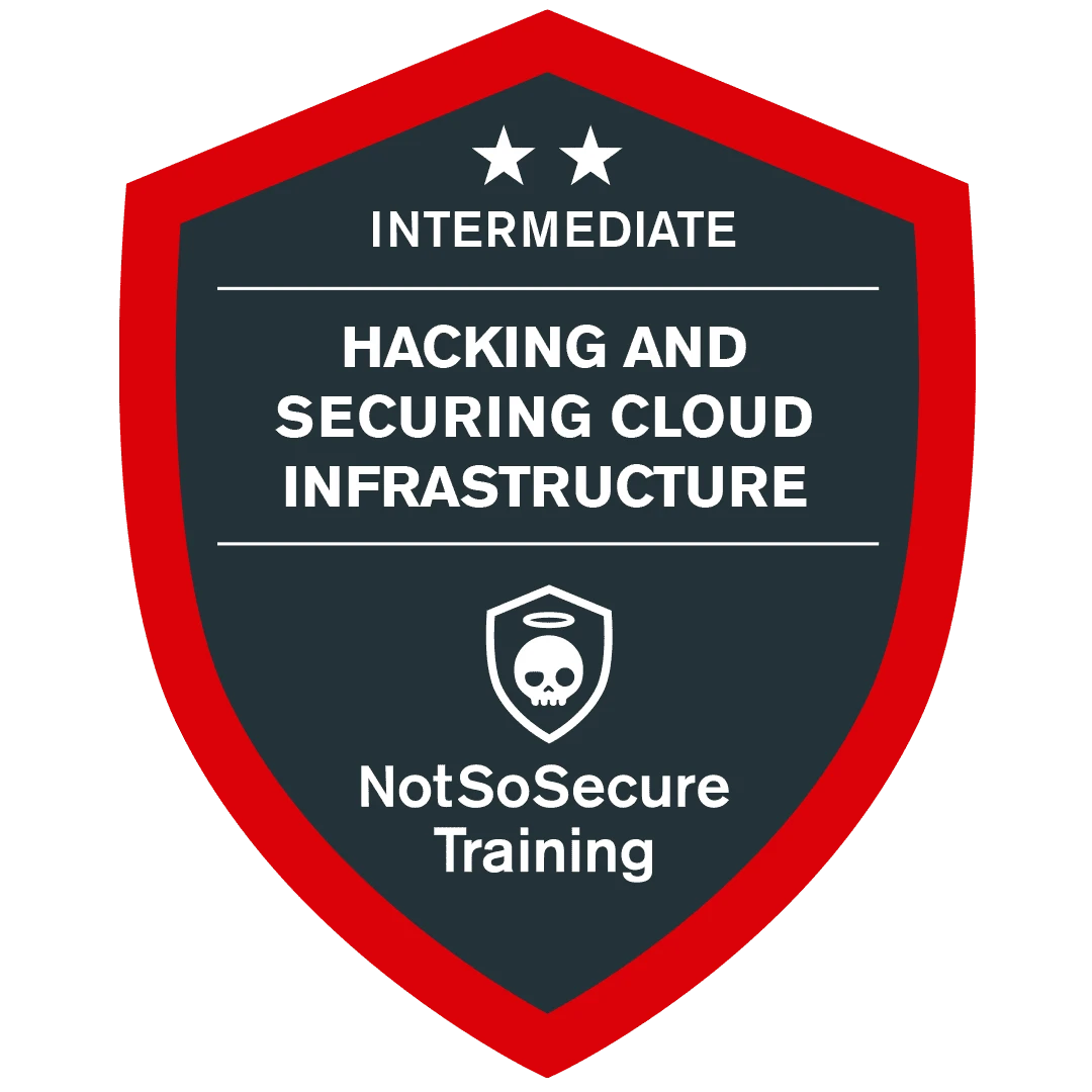Hacking and Securing Cloud Infrastructure certification badge